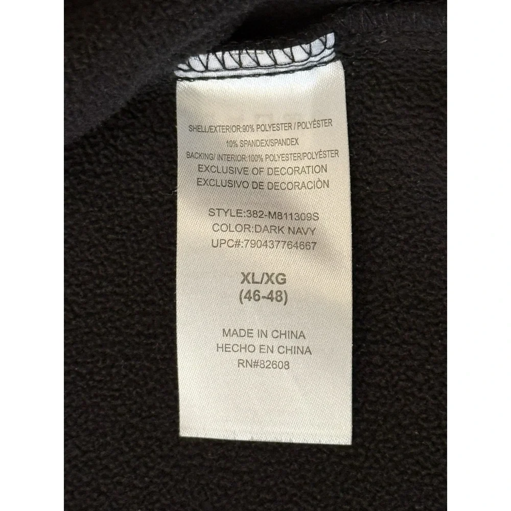 Free Country Men's Super Softshell Wind/Water Resistant Zip Lined Jacket Blue XL